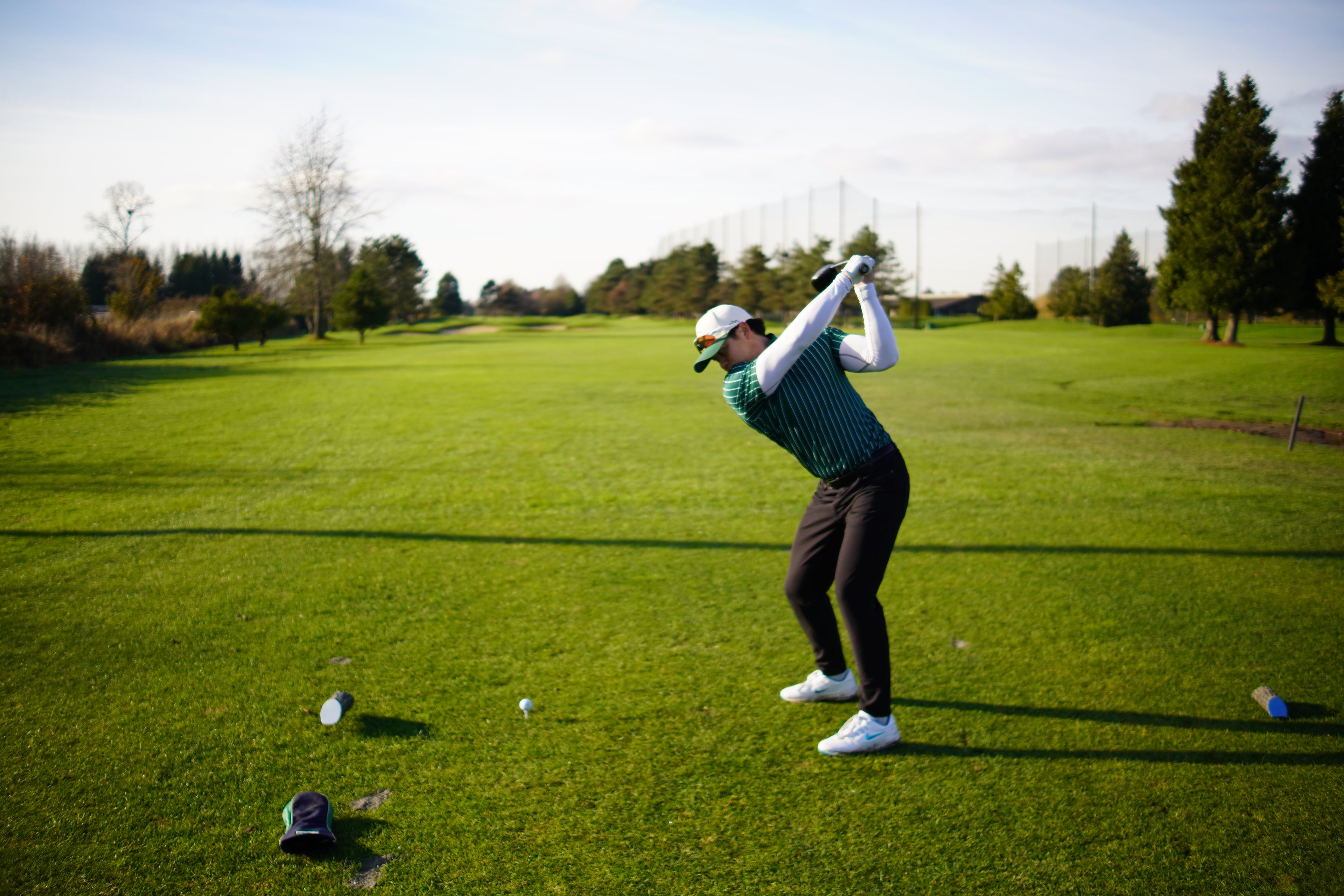 Green Pinstripe Polo