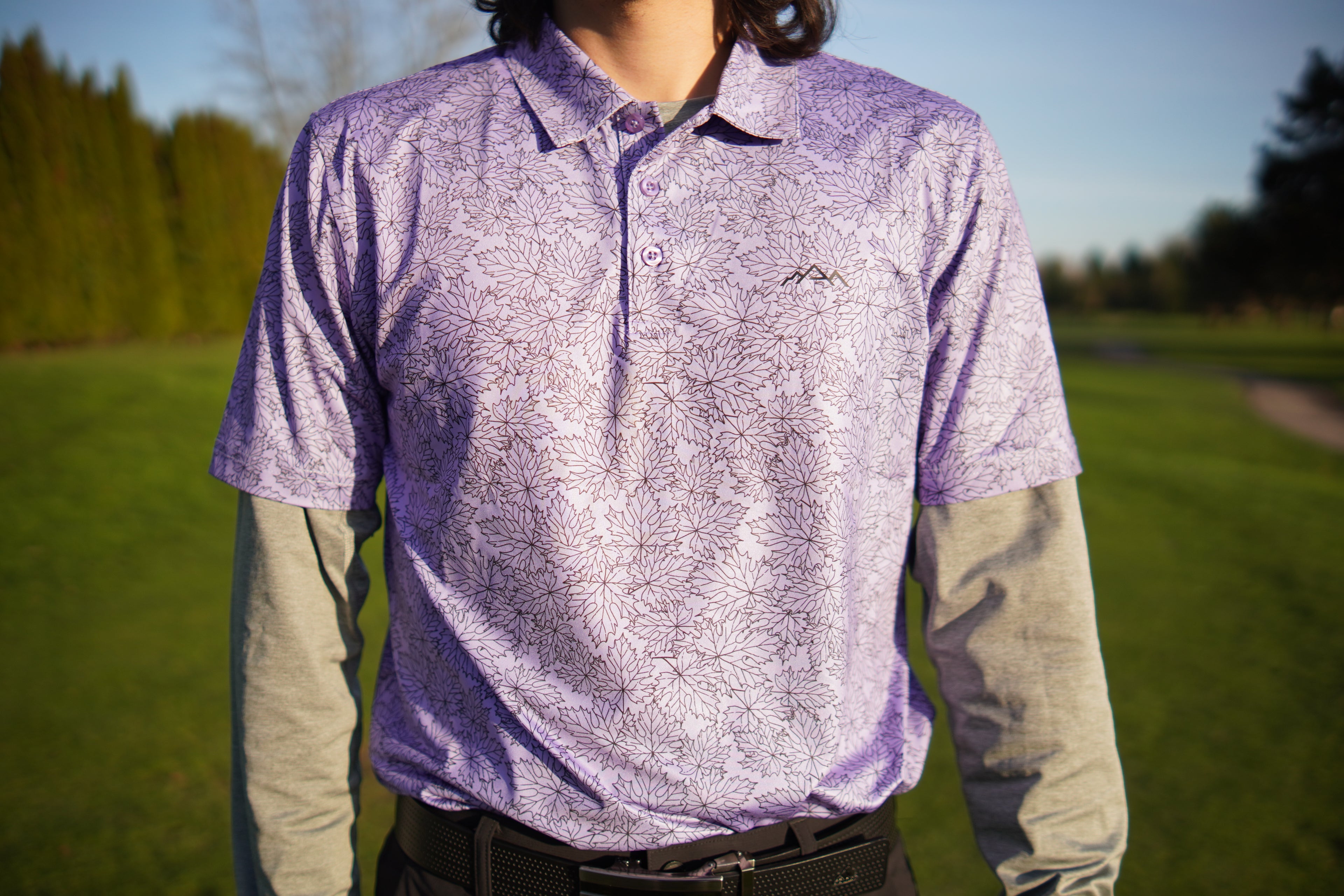 Lilac Maple Leaf Polo