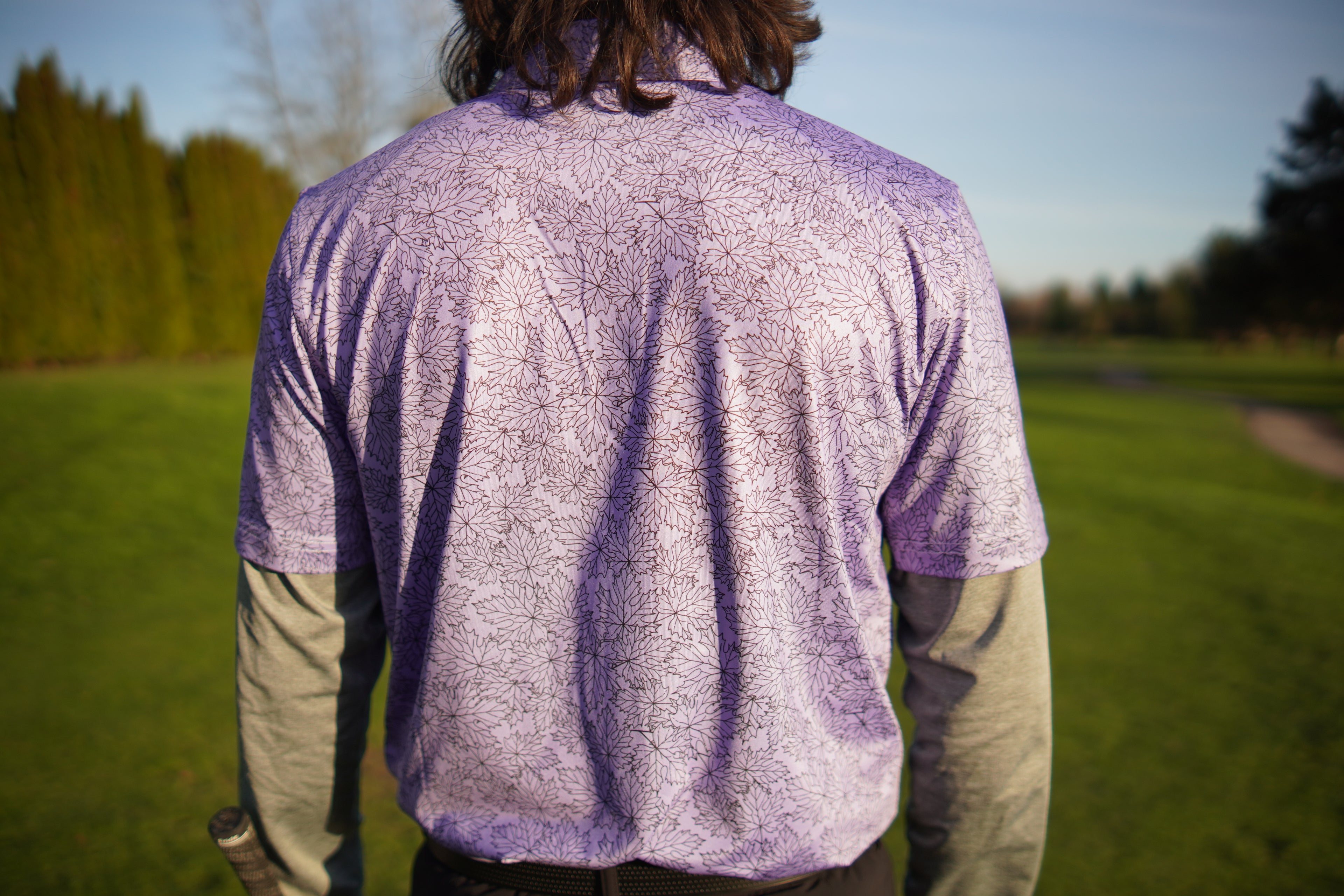 Lilac Maple Leaf Polo