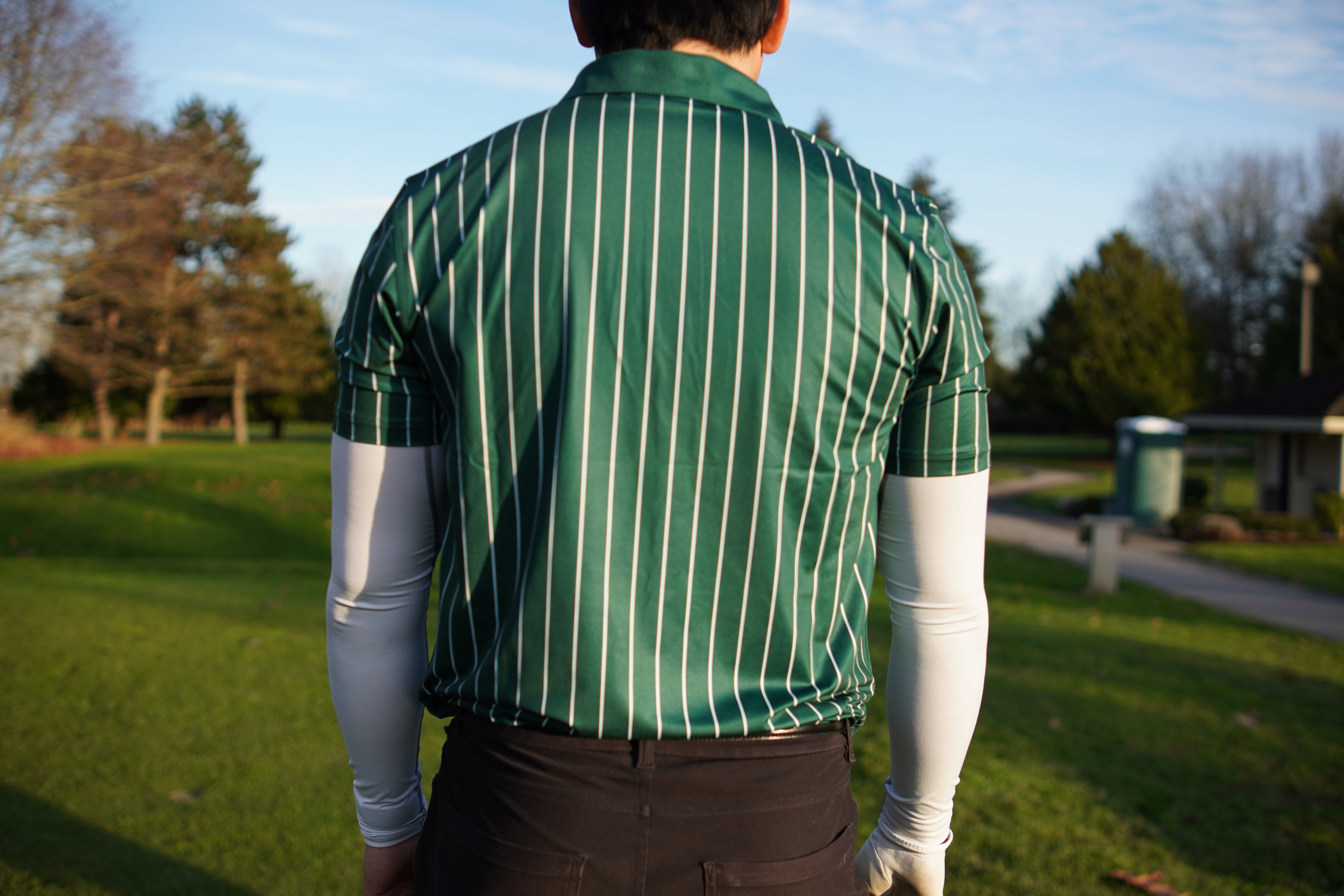 Green Pinstripe Polo