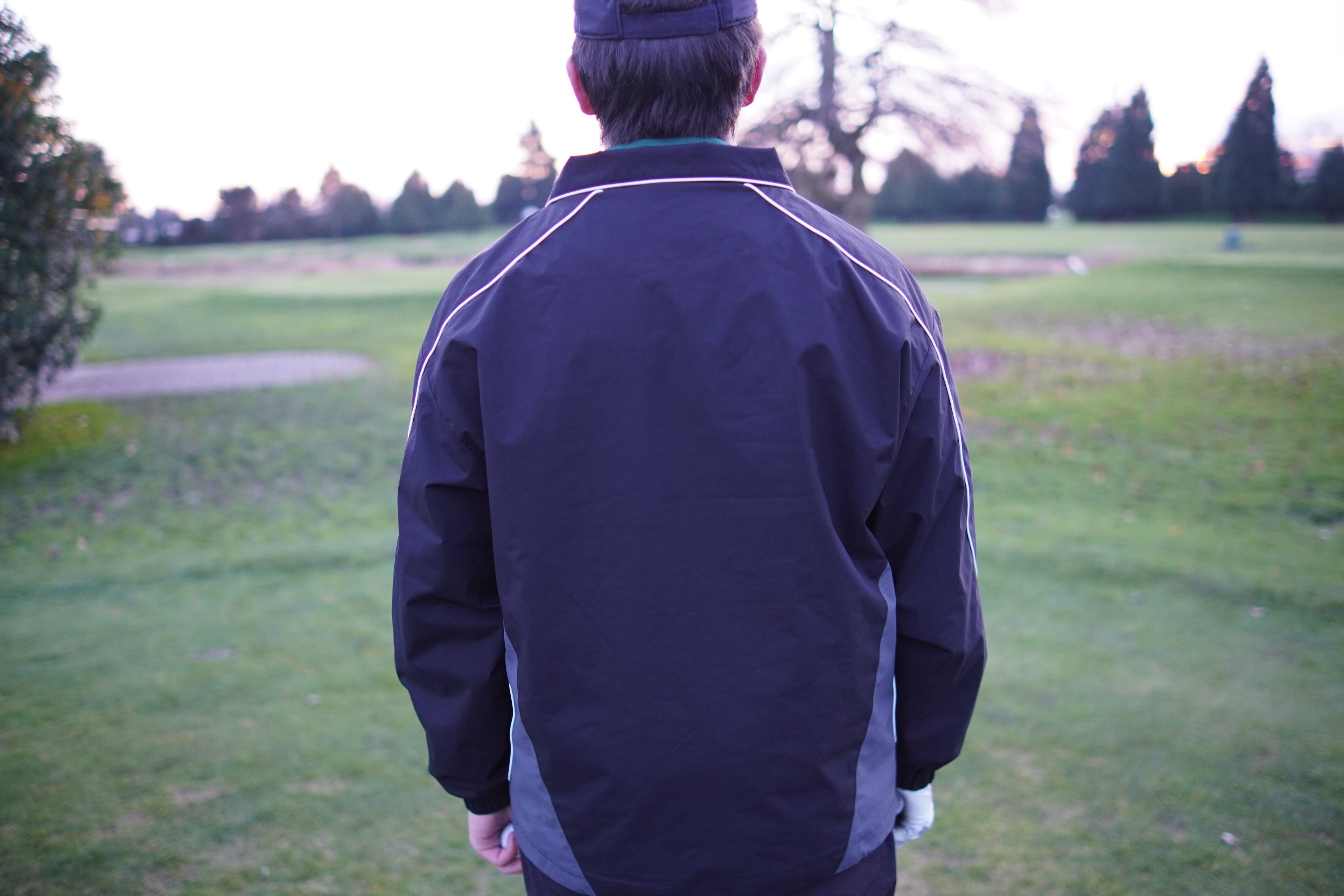 Black "Alta" Windbreaker